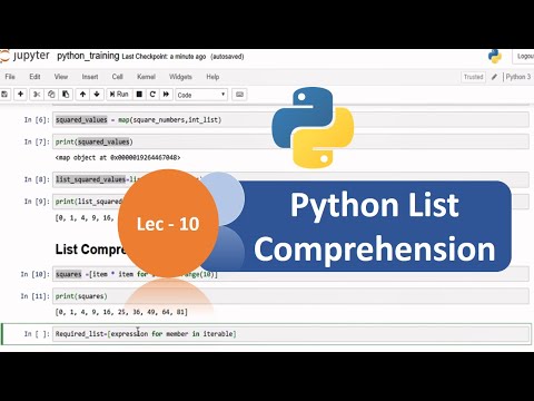 Python Tutorial 10 Python List Comprehension Python Tutorial For Beginners Python Programming