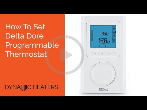 How To Set Delta Dore Programmable Thermostat On Electric Radiators