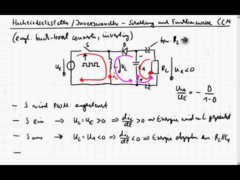 VLE4_3n DC/DC Wandler - Inverswandler/Hochtiefsetzsteller - Schaltung und Funktionsweise