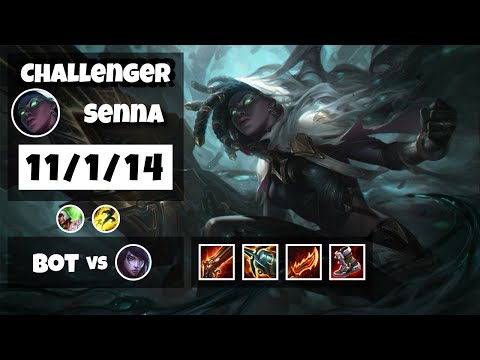 Senna Bot Lane 11.8 Challenger Gameplay Replay S11 (11/1/14) - KOREAN