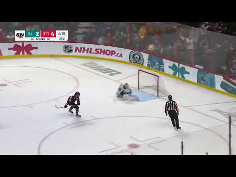 Claude Giroux hits the breakaway slapshot goal for the Ottawa Senators