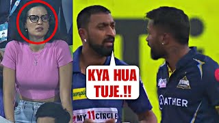 Natasha Shocked when Hardik Pandya and Krunal Pandya started arguing in middle of the pitch LSGvsGT