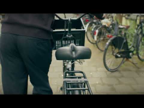 Voltano XXXL Fietszadel - Big City - Zwart - Uitsparing