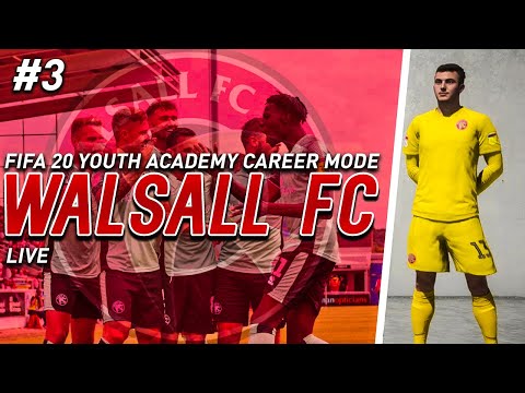 *LIVE* FIFA 20 WALSALL FC YOUTH ACADEMY CAREER MODE LIVE STREAM (PS4) - #3