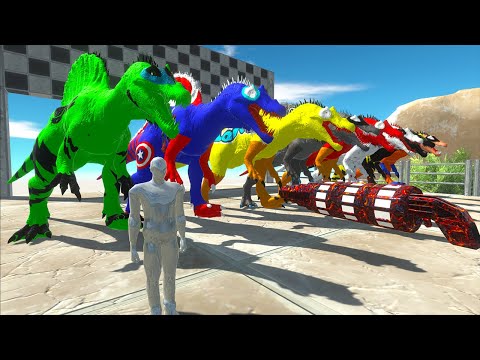 Marvel Dc Dinosaurs Race Champions Fps Avatar Help Spino Superheroes Vs T-rex Jurassic World