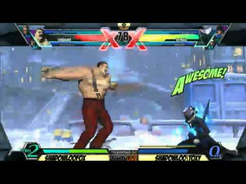 Shadowloo Night Live 2012: Round 3 UMVC3 ShadowLooFox vs ShadowLoo|Toxy LOSER FINAL