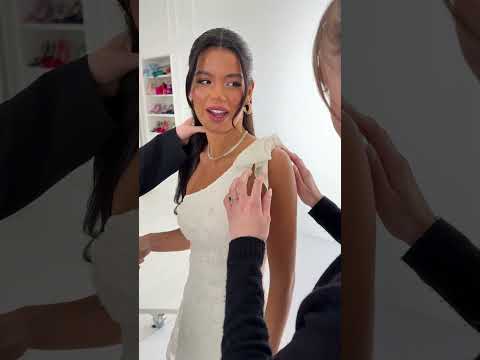 One Shoulder Sequin Floral Dress in Ivory – Elegance Meets Sparkle ✨🌸