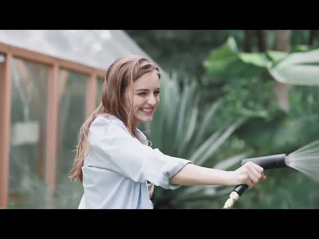 خرطوم قابل للتمدد 3 أضعاف لغسيل السيارة و ري الحدي...