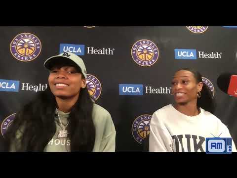 Zia Cooke/Jasmine Thomas postgame: Los Angeles Sparks defeat Indiana Fever 81-68 | July 27
