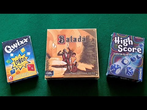 Ανμπόξιν (Unboxing) Qwixx Longo, Balada & High Score