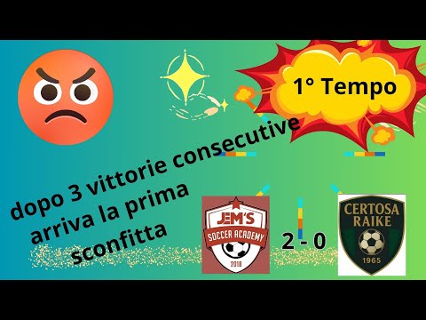 😡😡Jam's Soccer Academy vs Certosa Raike 1965 - 1° tempo - Allievi Regionali U.17 -4° di campionato😡😡