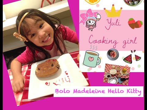 Bolo Madeleine Hello Kitty - Arquitetura com limão siciliano  #yulicookinggirl