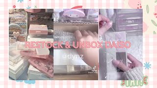 [UNBOX] Tổng hợp các vid unbox daiso và restock đồ gói siu xinh 🎀 CRE : Ở TRONG VID