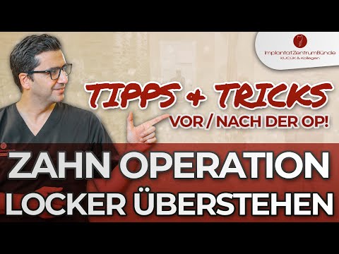 Zahnimplantation und Knochenaufbau - Einfach die OP überstehen! Einfache Tipps zur Vorbereitung!