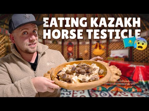 Central Asian FOOD Tour Adventure! Horse Steaks, Noodles, & Testicles | Kazakstan Travel Guide