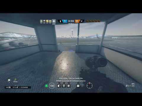 Siege - 2 easy headshot spawn kills on plane