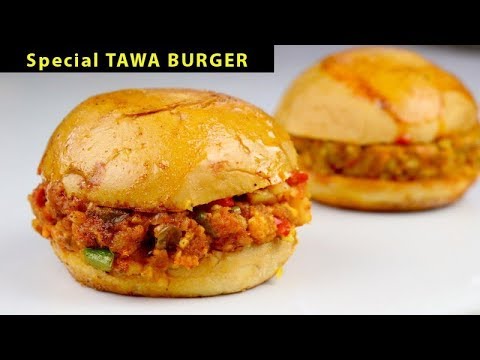 Tawa Burger Recipe || How to Make Tawa Burger at home Delicious Recipes