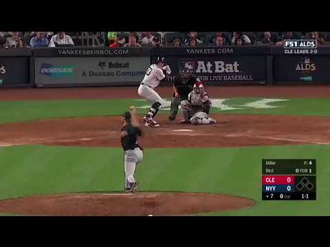 Greg Bird Go-Ahead Solo Homerun vs Indians | Yankees vs Indians Game 3 ALDS