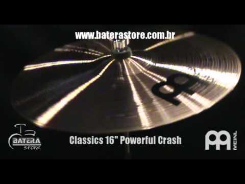 Teste de produto BATERA STORE - Classics 16" Powerful Crash - Meinl
