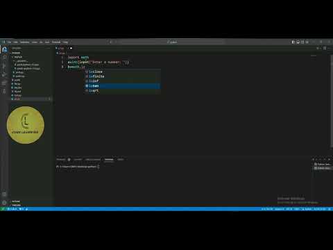 Python Importing Math Package Isqrt User Input Codelearning