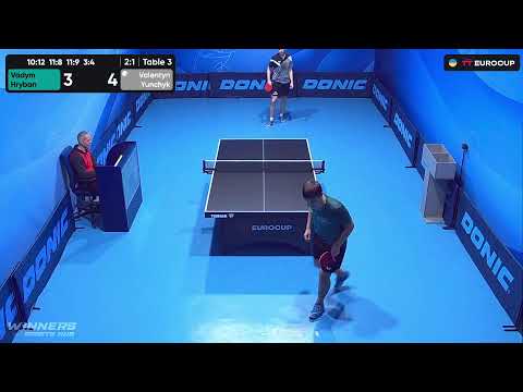 12:00 Vadym Hryban - Valentyn Yunchyk 03.10.2023 TT Euro.Cup Ukraine Star. TABLE 3