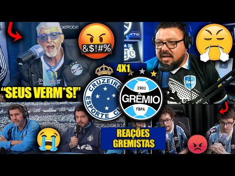 REAÇÕES dos GREMISTAS FURIOSOS com a DERROTA - CRUZEIRO 4X1 GRÊMIO [REACT BRASILEIRÃO 2025]