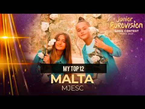 MJESC 2021 {My top 12} National Final Malta 🇲🇹 Junior Eurovision 2021