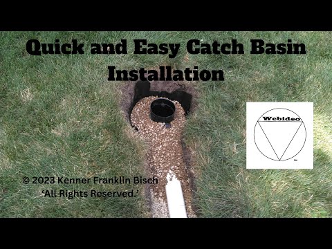 Quick and Easy Catch Basin Installation.