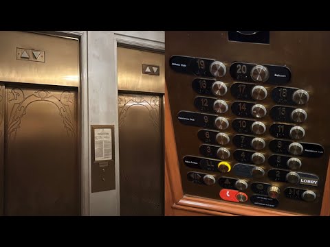 Stunning OTIS Elevonic 411M Traction Elevators @ St. Regis Hotel, New York, NY