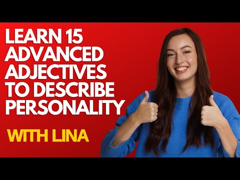 15 Advanced Adjectives to Describe Personality | English vocabulary