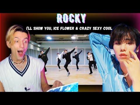 PERFORMING ARTIST BLOWN away by ROCKY - I'll Show U, Ice Flower & Crazy Sexy Cool (Dance practice)
