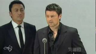 Карл Урбан на кинопремии в Новой Зеландии