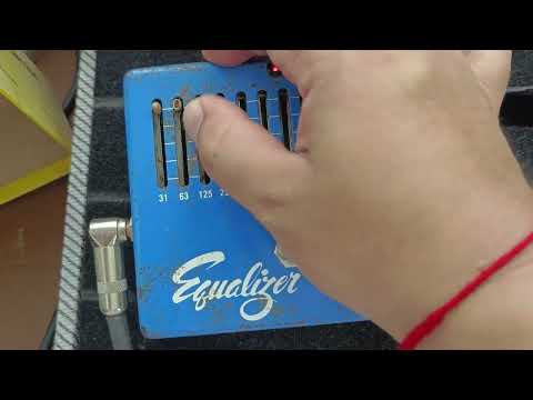 Guyatone PS-111 Equalizer Box 10-Band Graphic EQ 1970s - Blue image 11