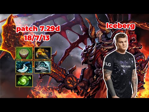 Iceberg Doom Mid - DOTA 2 7.29d - MMR rank - Dota2 Gameplay [Learn To PRO dota2]
