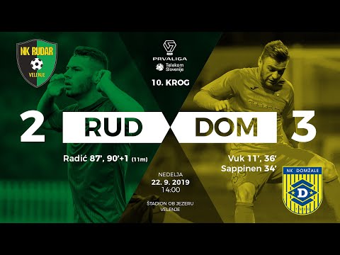 10.krog: Rudar  - Domžale 2:3 ; Prva liga Telekom Slovenije 2019/2020
