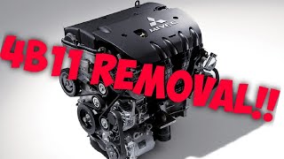 Mitsubishi Lancer/Outlander engine and transmission removal!