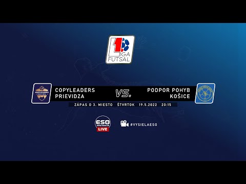 ZÁPAS O BRONZ: COPYLEADERS PRIEVIDZA - PODPOR POHYB KOŠICE, 19.5.2022