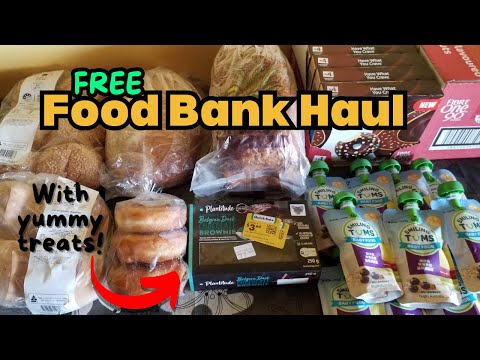 FOOD BANK HAUL! A Quick FREE Food Pantry Haul: Queensland Australia - April 2024