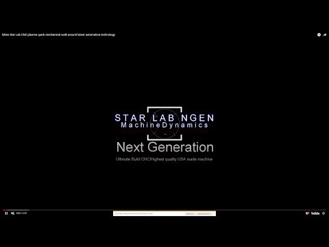 2014 Star Lab CNC plasma cutting 3/4 steel at 65 amps