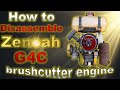 How to disassemble a Zenoah G4C vintage brushcutter engine.
