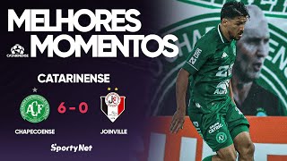 CHAPE ATROPELA JEC E AFUNDA RIVAL! - Chapecoense 6 x 0 Joinville - Melhores Momentos - Catarinense