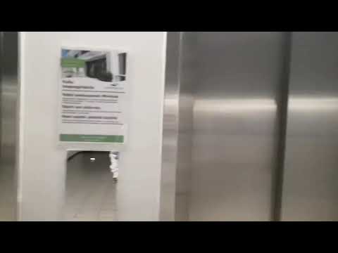 Old modernized KONE elevator at Lappeenranta, Finland