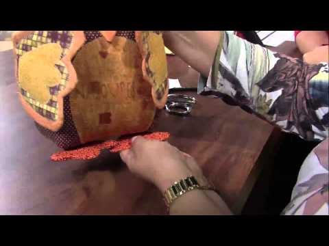 Mulher.com 07/02/2013 Marlei Fosco - Coruja peso de porta  parte2