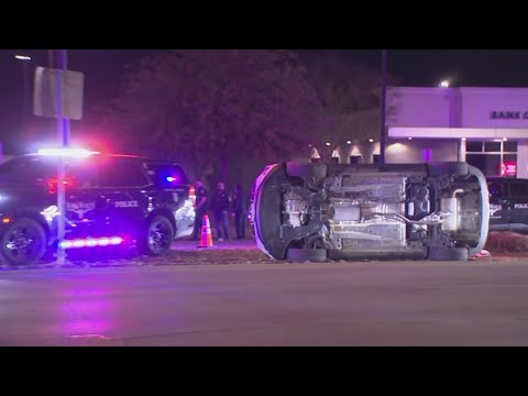 Shots fired multiple times in hour-long police chase that ended in Fort Worth, WFAA crews on the sce