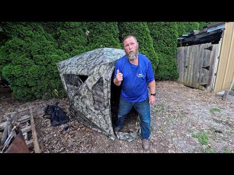 Ameristep Insulated Deer Hunting Ground Blind / The Warmest Portable Deer Blind You Will Find!!