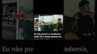 montei minha academia em casa #academia #treino #shorts #short