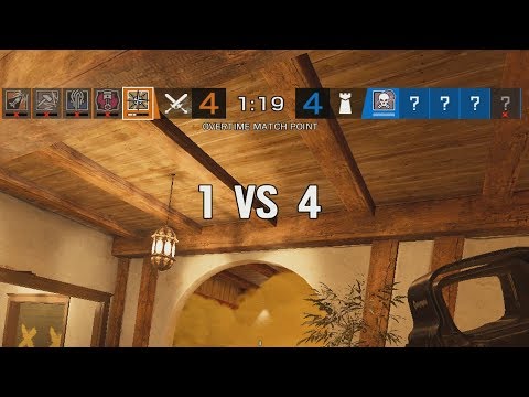 OVERTIME 1v4 Match Point Ace Clutch - Rainbow Six Siege