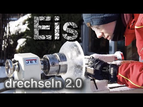 Die perfekte Eisschale. Eis drechseln 2.0