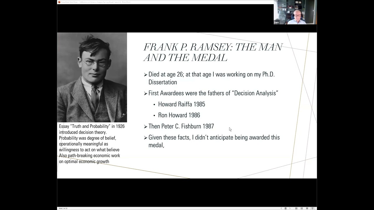 Reflections on a Decision Analysis Career by 2024 Frank P. Ramsey Medal Winner