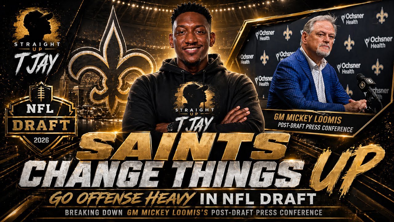 Saints Change Things Up! Offense-Heavy 2026 NFL Draft:  Mickey Loomis Post-Draft Reaction